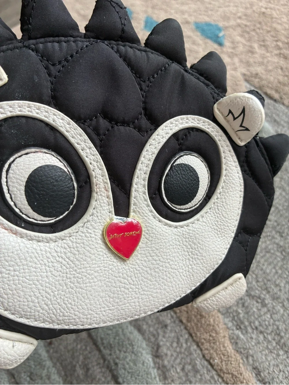 Betsey Johnson hedgehog cosmetic/pencil bag.